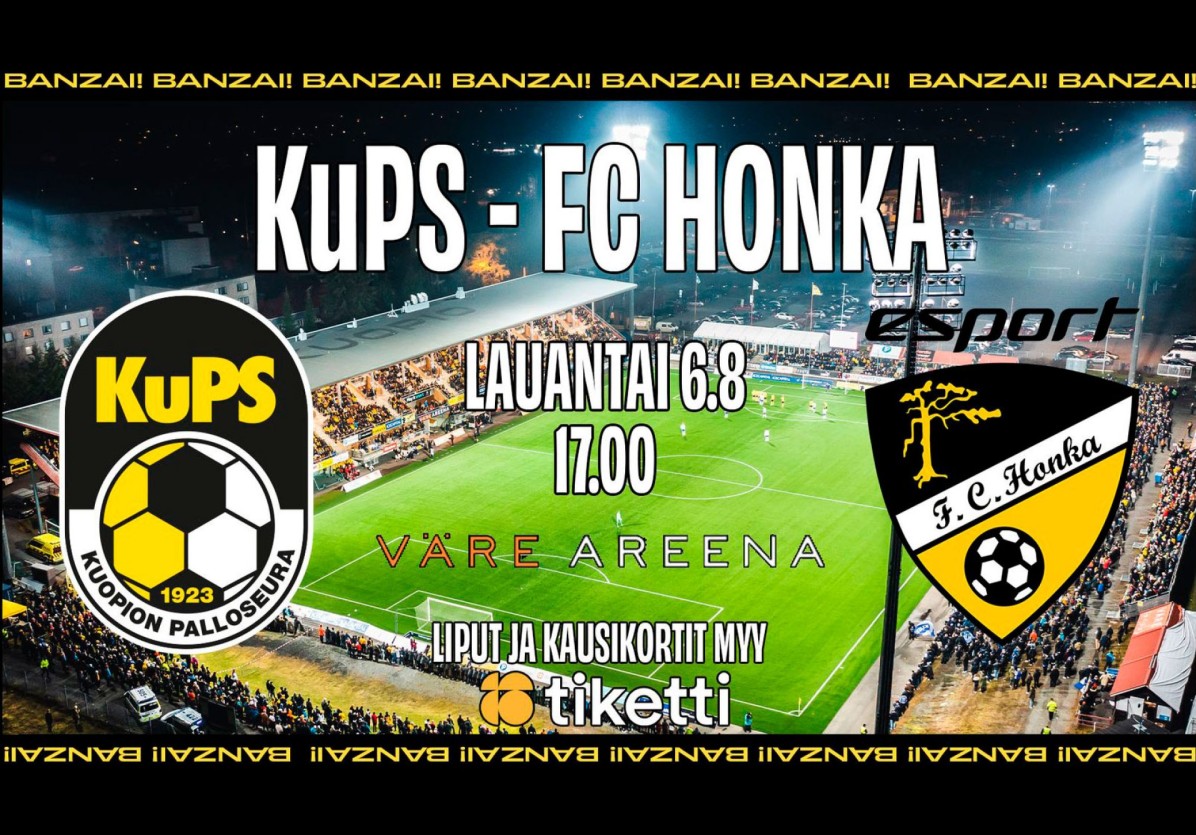 Veikkausliiga: KuPS-FC Honka