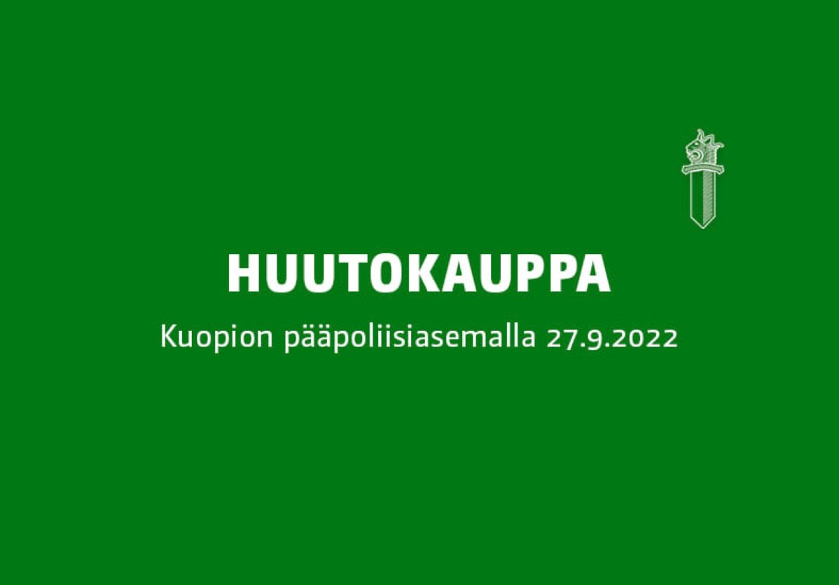 Poliisin huutokauppa Kuopiossa