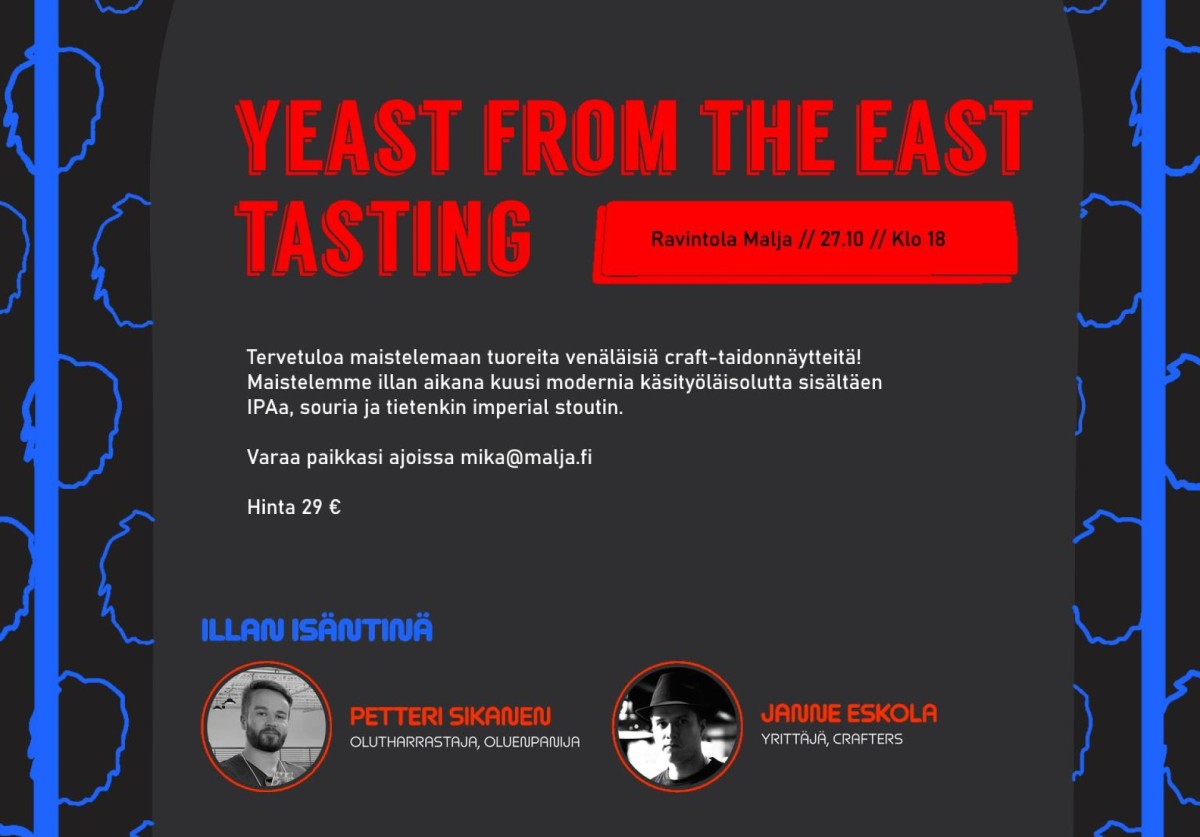 Yeast from the east tasting