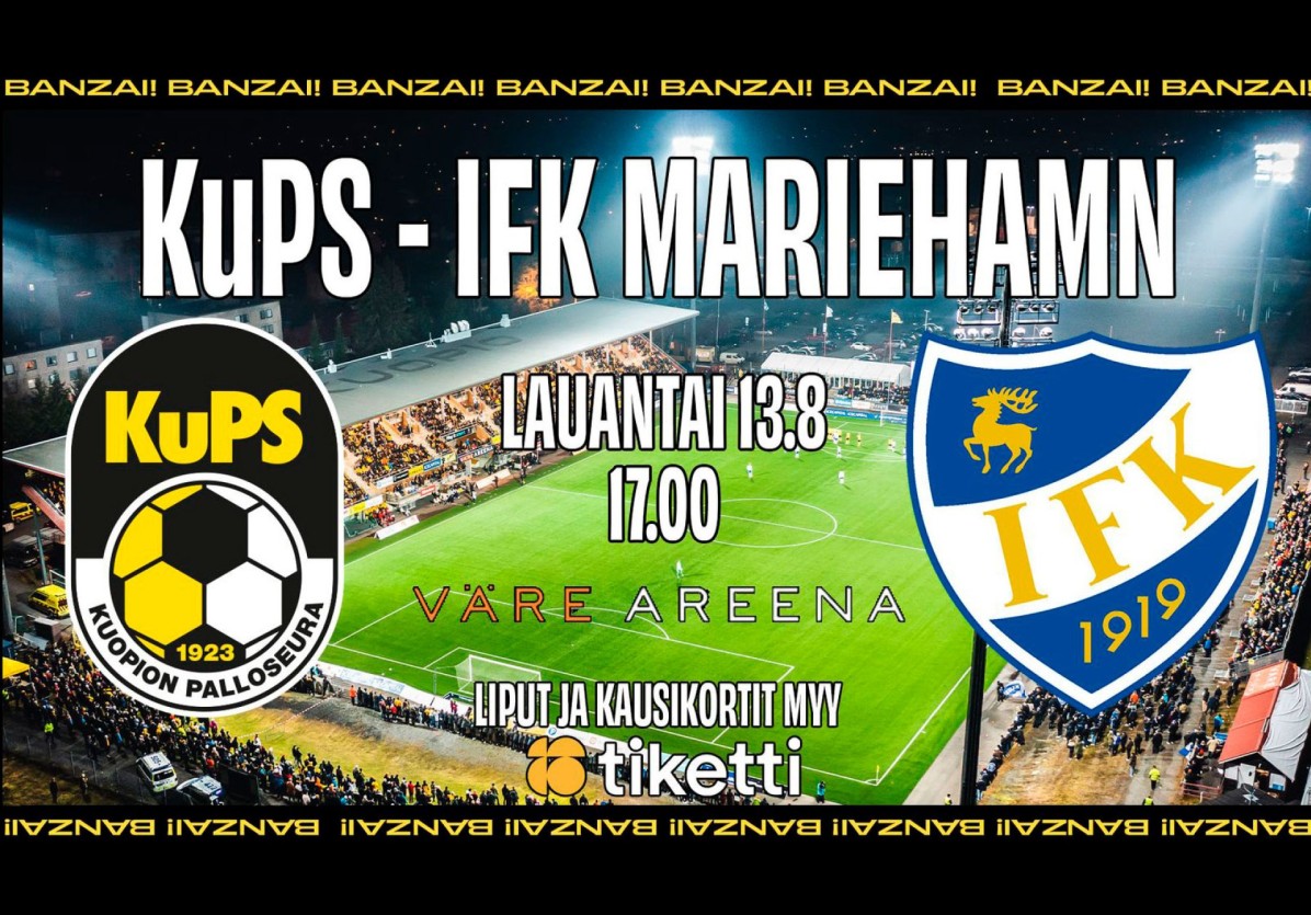 Veikkausliiga: KuPS-IFK Mariehamn