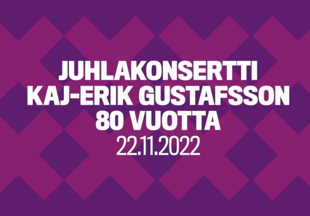 Juh­la­kon­sert­ti: Kaj-Erik Gus­tafs­son 80 vuot­ta